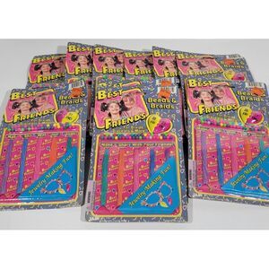 10 Vintage JA-RU Beads & Braids Best Friends Jewelry Making Fun 1995 # 1761